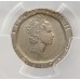GREAT BRITAIN UK 1993 . TWENTY 20 PENCE . ERROR . STRUCK ON 5p PLANCHET